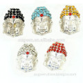 colorful buddha head connector hollow out DIY zinc alloy jewelry accessories